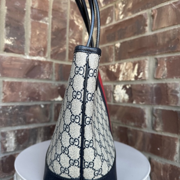 SOLD Gucci Ophidia Open Shopping Tote GG Coated Canvas Small - Picture 7 of 8